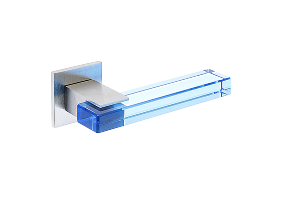 an acrylic door handle.